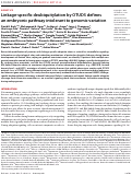 Cover page: Linkage-specific deubiquitylation by OTUD5 defines an embryonic pathway intolerant to genomic variation