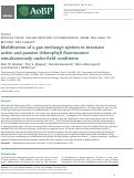 Cover page: Modification of a gas exchange system to measure active and passive chlorophyll fluorescence simultaneously under field conditions