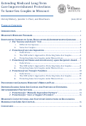 Cover page: Extending Medicaid Long-Term Care Impoverishment Protections To Same-Sex Couples in Missouri