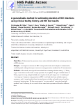 Cover page: A generalizable method for estimating duration of HIV infections using clinical testing history and HIV test results