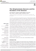 Cover page: The Streptochaeta Genome and the Evolution of the Grasses.