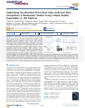 Cover page: Quantifying Gut Microbial Short-Chain Fatty Acids and Their Isotopomers in Mechanistic Studies Using a Rapid, Readily Expandable LC-MS Platform.