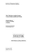 Cover page: The California Aviation System: Current Status and Recent Trends