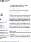 Cover page: The effect of spatial randomness on the average fixation time of mutants