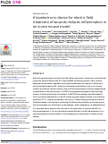 Cover page: A bioelectronic device for electric field treatment of wounds reduces inflammation in an in vivo mouse model.