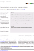 Cover page: Psychotomimetic compensation versus sensitization.