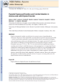 Cover page: Parental expressed emotion and suicidal ideation in adolescents with bipolar disorder