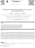 Cover page: Modelling intergranular and transgranular micro-cracking in polycrystalline materials