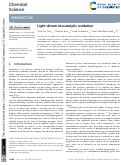 Cover page: Light-driven biocatalytic oxidation.