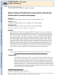 Cover page: Optical clearing of flowing blood using dextrans with spectral domain optical coherence tomography