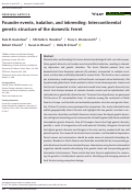 Cover page: Founder events, isolation, and inbreeding: Intercontinental genetic structure of the domestic ferret