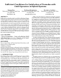 Cover page: Sufficient conditions for satisfaction of formulas with until operators in hybrid systems