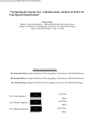 Cover page: Navigating the Genetic Sea: A Bioinformatic Analysis of eDNA for Fish Species Identification