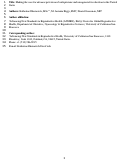 Cover page: Making the case for advance provision of mifepristone and misoprostol for abortion in the United States