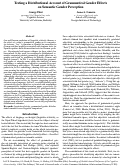 Cover page: Testing a Distributional Semantics Account of Grammatical Gender Effects on Semantic Gender Perception