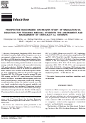 Cover page: Prospective Randomized Crossover Study of Simulation vs. Didactics for Teaching Medical Students the Assessment and Management of Critically Ill Patients