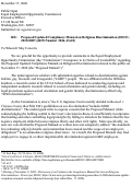 Cover page: Religious Discrimination Under Title VII: Public Comment