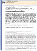 Cover page: ALS Multicenter Cohort Study of Oxidative Stress (ALS COSMOS): study methodology, recruitment, and baseline demographic and disease characteristics.