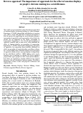 Cover page: Reverse appraisal: The importance of appraisals for the effect of emotion displays on people’s decision making in a social dilemma