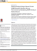 Cover page: Diabetes-Related Ankyrin Repeat Protein (DARP/Ankrd23) Modifies Glucose Homeostasis by Modulating AMPK Activity in Skeletal Muscle