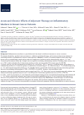 Cover page: Acute and Chronic Effects of Adjuvant Therapy on Inflammatory Markers in Breast Cancer Patients