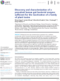 Cover page: Discovery and characterization of a prevalent human gut bacterial enzyme sufficient for the inactivation of a family of plant toxins