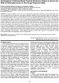 Cover page: Development of Dietary-Based Toxicity Reference Values to Assess the Risk of Chlorophacinone to Non-Target Raptorial Birds