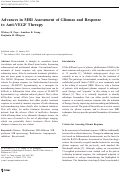 Cover page: Advances in MRI Assessment of Gliomas and Response to Anti-VEGF Therapy