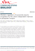 Cover page: Allosteric regulation of lysosomal enzyme recognition by the cation-independent mannose 6-phosphate receptor