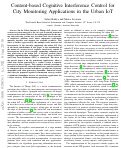 Cover page: Content-Based Cognitive Interference Control for City Monitoring Applications in the Urban IoT