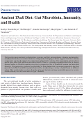 Cover page: Ancient <i>Thali</i> Diet: Gut Microbiota, Immunity, and Health.