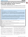 Cover page: Socioeconomic Status and Trajectory of Overweight from Birth to Mid-Childhood: The Early Childhood Longitudinal Study-Birth Cohort