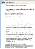 Cover page: Differences in Iris Thickness Among African Americans, Caucasian Americans, Hispanic Americans, Chinese Americans, and Filipino-Americans