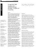 Cover page: Congenital high myopia and central macular atrophy: a report of 3 families