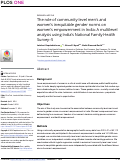 Cover page: The role of community-level mens and womens inequitable gender norms on womens empowerment in India: A multilevel analysis using Indias National Family Health Survey-5.