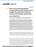 Cover page: Short-term paleogeographic reorganizations and climate events shaped diversification of North American freshwater gastropods over deep time