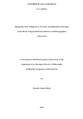 Cover page: Imagining Cuba: Emigration, Tourism, and Imperialist Nostalgia in the Work of Spanish Women Writers and Photographers (1992-2015)