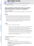 Cover page: Editorial: Advancing Adoption of Frailty to Improve the Care of Patients with Cirrhosis: Time for a Consensus on a Frailty Index