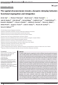 Cover page: The spatial chronnectome reveals a dynamic interplay between functional segregation and integration.