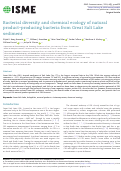 Cover page: Bacterial diversity and chemical ecology of natural product-producing bacteria from Great Salt Lake sediment.