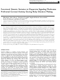 Cover page: Functional Genetic Variation in Dopamine Signaling Moderates Prefrontal Cortical Activity During Risky Decision Making.