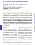 Cover page: RELAX: Detecting Relaxed Selection in a Phylogenetic Framework