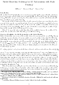 Cover page: Nested dissection orderings for LU factorization with static pivoting