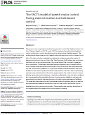 Cover page: The FACTS model of speech motor control: Fusing state estimation and task-based control