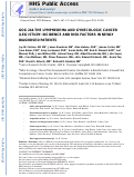 Cover page: GOG 244-The lymphedema and gynecologic cancer (LEG) study: Incidence and risk factors in newly diagnosed patients