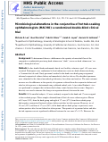 Cover page: Microbiological alterations in the conjunctiva of hot tub-soaking ophthalmologists (MACHO): a randomized double-blind clinical trial