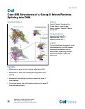 Cover page: Cryo-EM Structures of a Group II Intron Reverse Splicing into DNA.