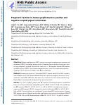 Cover page: Prognostic factors for human papillomavirus-positive and negative oropharyngeal carcinomas.