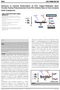 Cover page: Advances in Internal Plasticization of PVC: Copper-Mediated Atom-Transfer Radical Polymerization from PVC Defect Sites To Form Acrylate Graft Copolymers