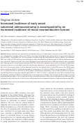 Cover page: Increased incidence of early onset colorectal adenocarcinoma is accompanied by an increased incidence of rectal neuroendocrine tumors.